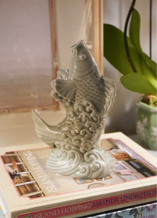 Koi Fish Porcelain Vase